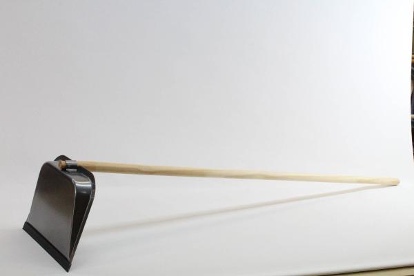 Kehrschaufel Metall lackiert, aufrechter Langstiel
